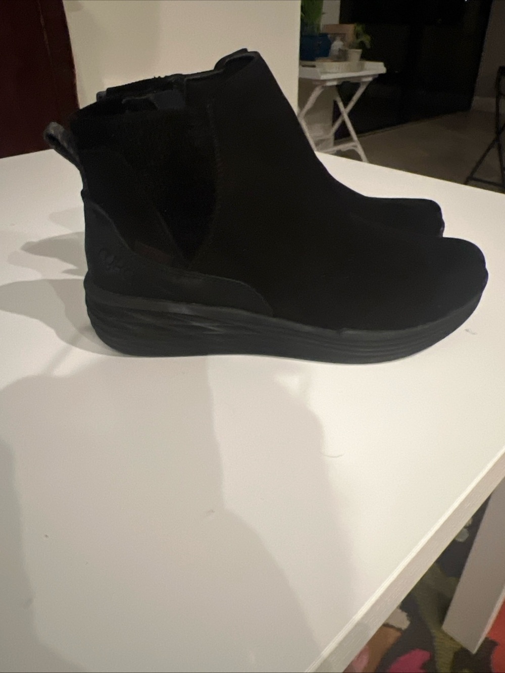 Ryka Black Water-Repellent Wedge Boots Womens 9 NWOB New